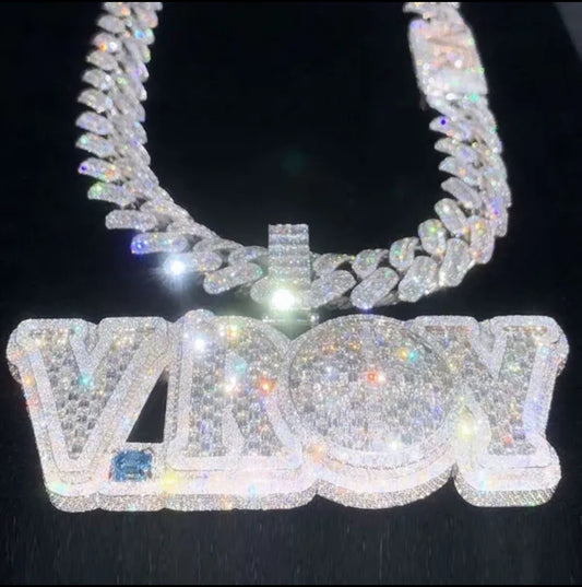 Cuban link chain, featuring